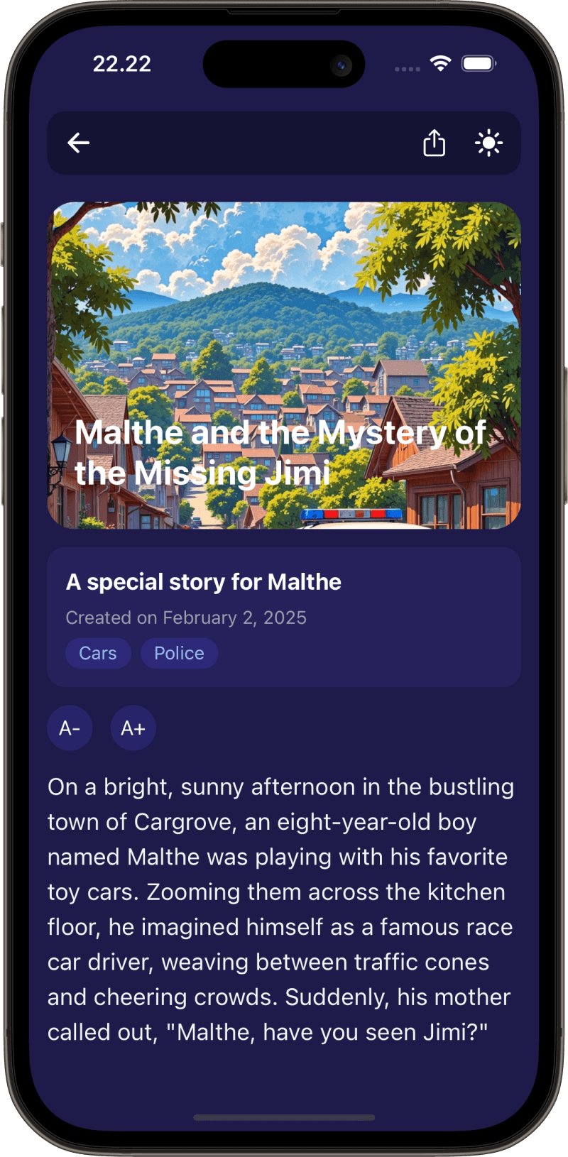 Grow Tales App Screenshot