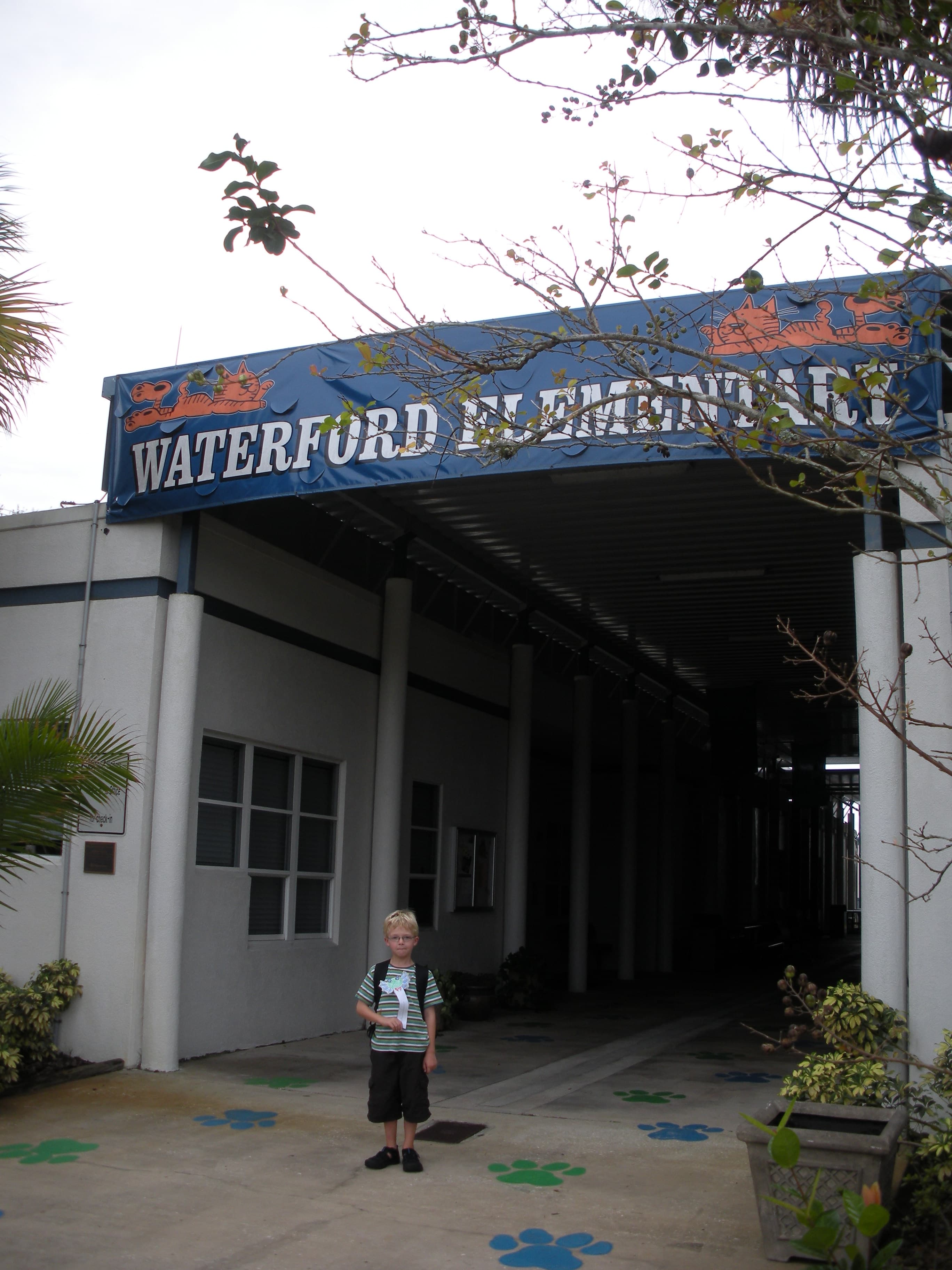 Malthe as a child at Waterford Elementary School in Florida