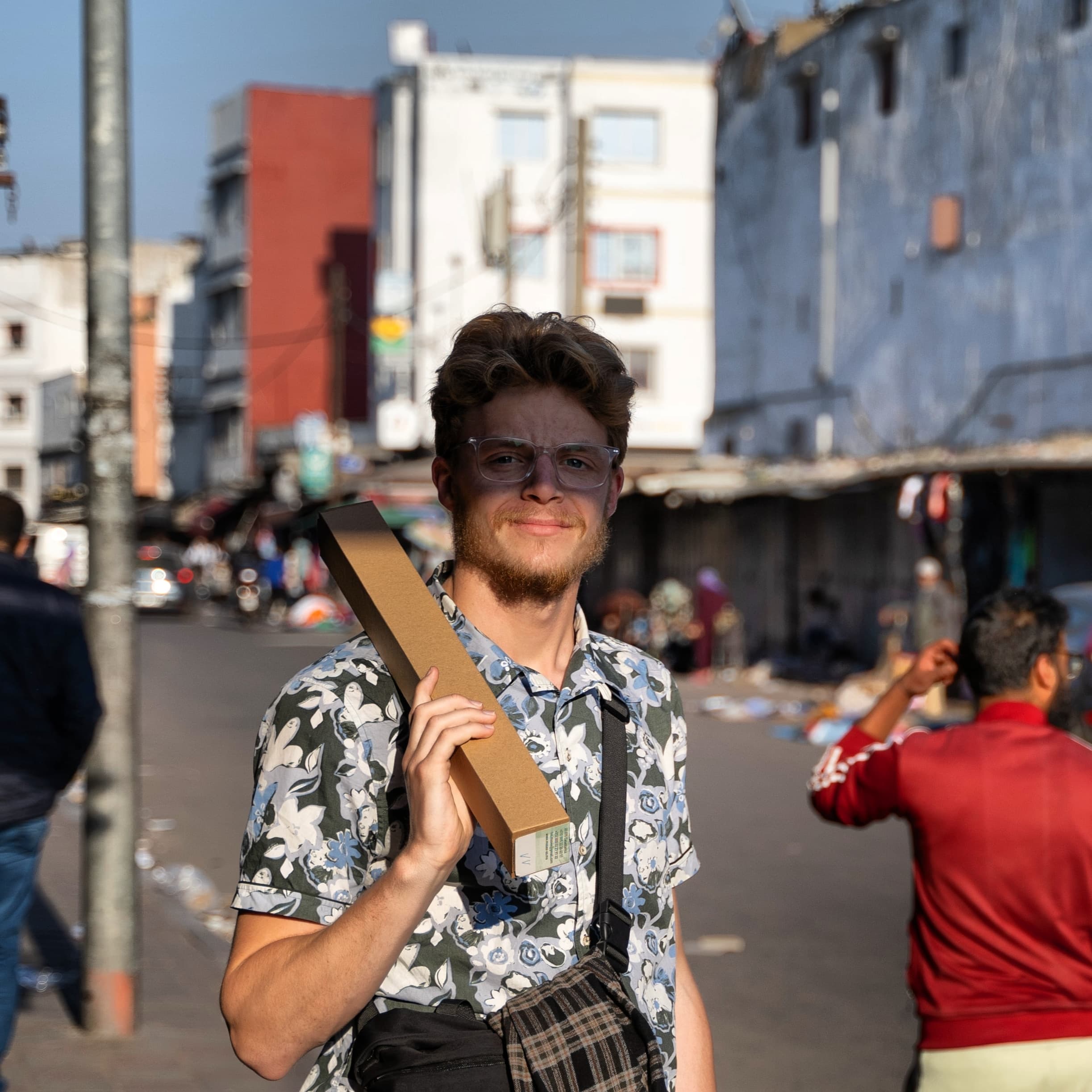 Portrait of Malthe in North Africa